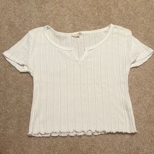 White Crop Top
